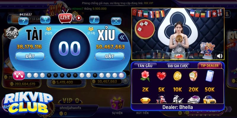 Vì sao anh em nên tham gia chơi tài xỉu livestream Rik vip