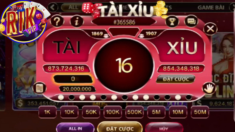 Rikvipclub5.com cổng game đổi thưởng hot nhất hiện nay Tài xỉu là một trò chơi cá cược phổ biến, đặc biệt ở các sòng bạc online